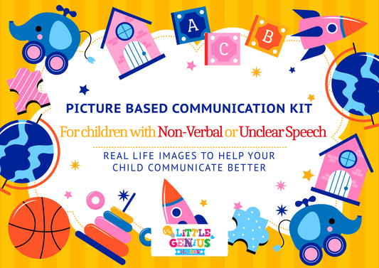 Picture-Based Communication Kit (PECS Alternative) – For Non-Verbal or Unclear Speech Children | Real-Life Images for Easy Communication