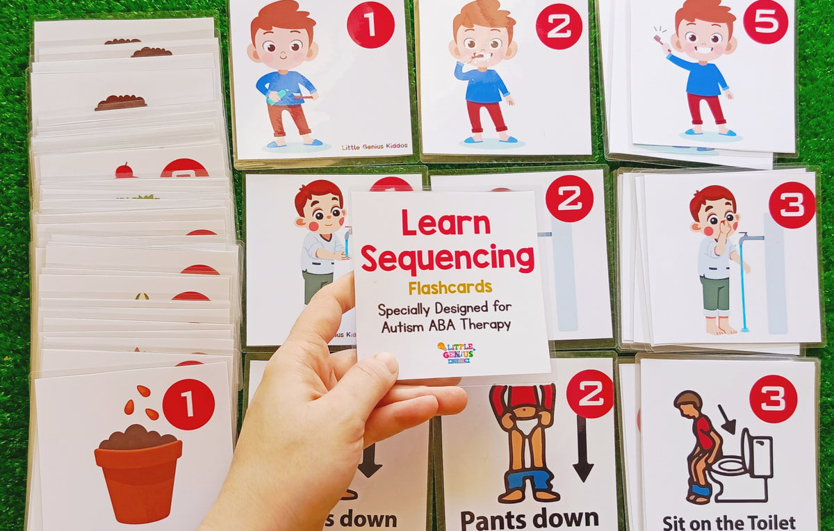 Sequence Flashcards For Behavioral and Special Education ABA and ABLLS-R Supported