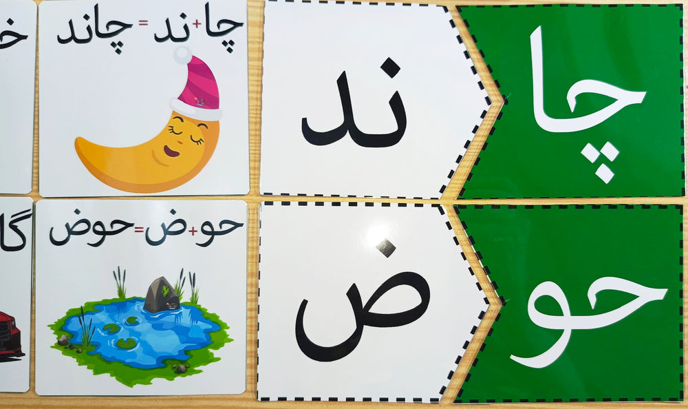 Urdu Tor Jor Flashcards Puzzle – Learn to Break and Join Words!
