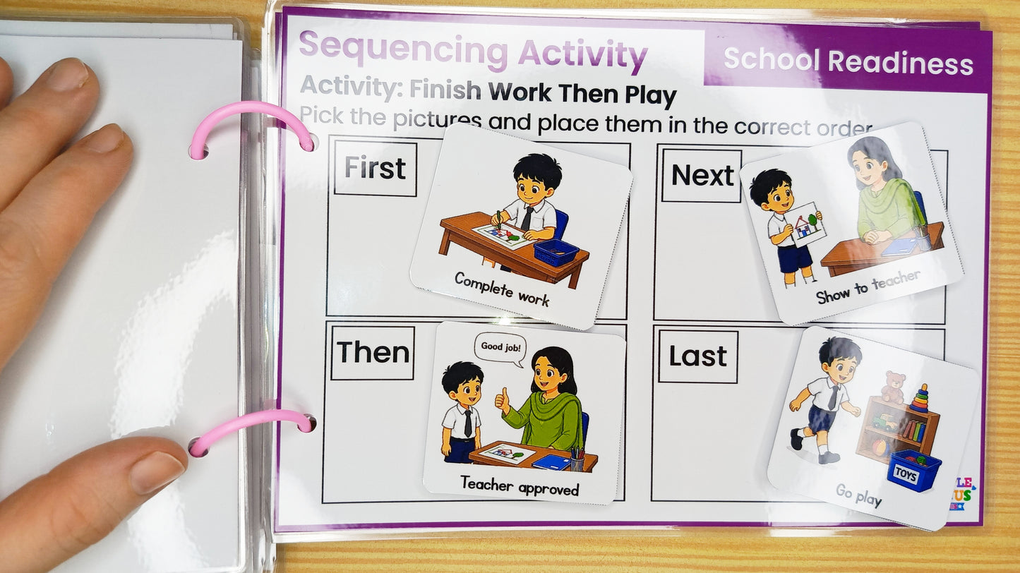 LGK Autism Visual Life Skills System™ | Visual Schedule, Sequencing Activities & Life Skills Flashcards for Autism, ADHD & Special Education ABLLS-R