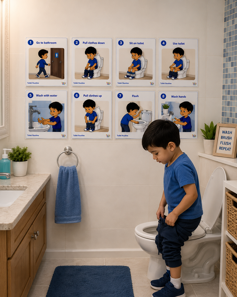 LGK Autism Visual Life Skills System™ | Visual Schedule, Sequencing Activities & Life Skills Flashcards for Autism, ADHD & Special Education ABLLS-R