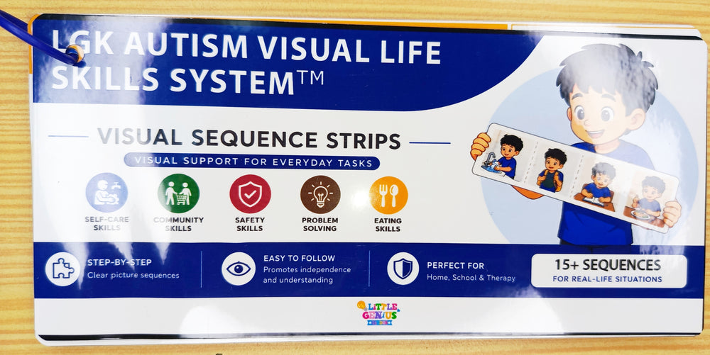 LGK Autism Visual Life Skills System™ | Visual Schedule, Sequencing Activities & Life Skills Flashcards for Autism, ADHD & Special Education ABLLS-R