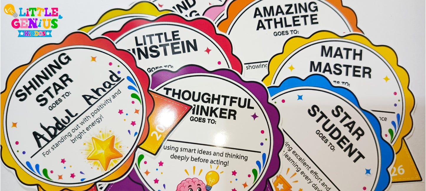 12 Affirmation Reward Badges for Kids | Classroom Behavior Rewards | Positive Reinforcement Tools for Teachers | Confidence Building Classroom Awards