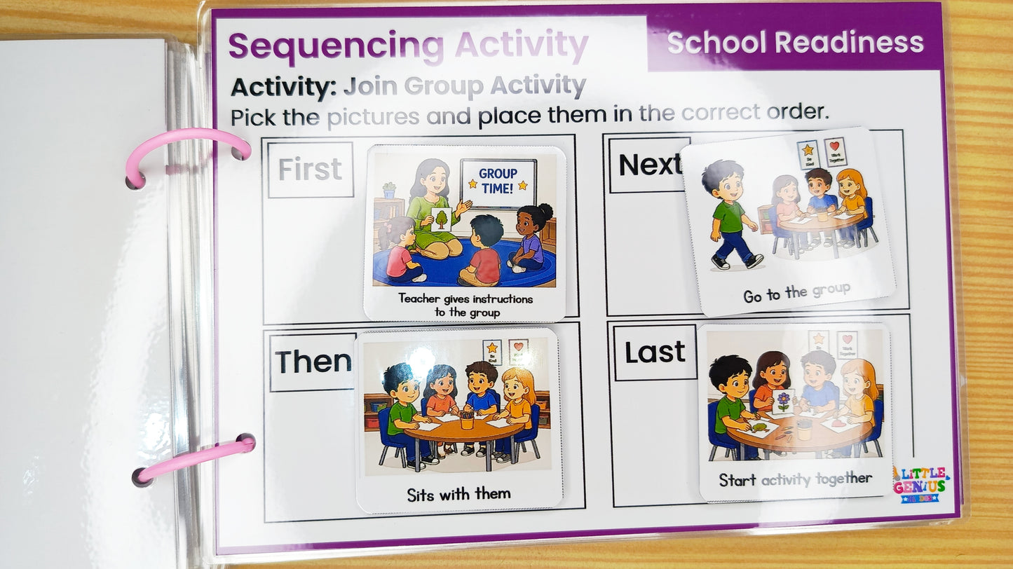 LGK Autism Visual Life Skills System™ | Visual Schedule, Sequencing Activities & Life Skills Flashcards for Autism, ADHD & Special Education ABLLS-R