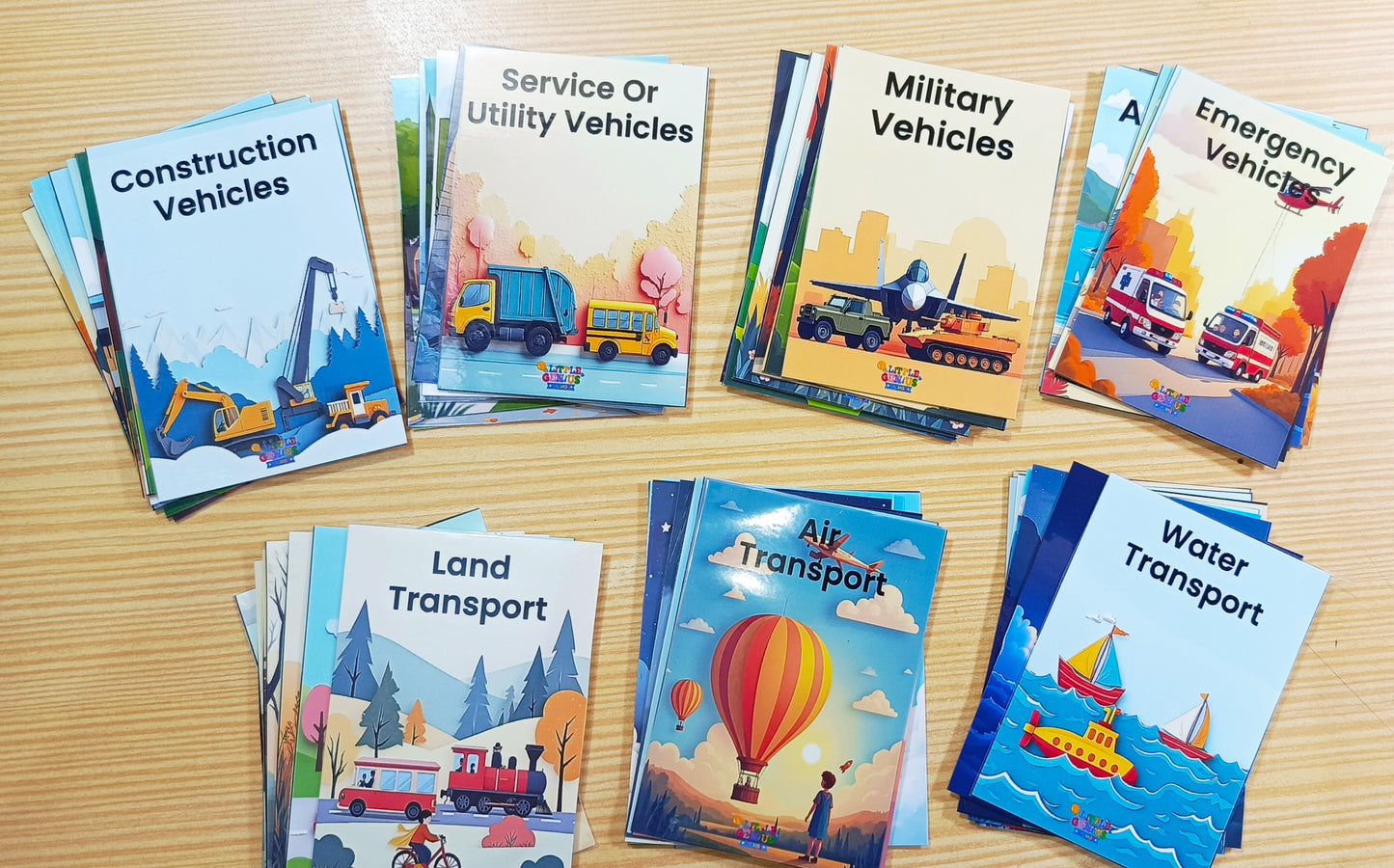Types of Transportations flashcarde bundle
