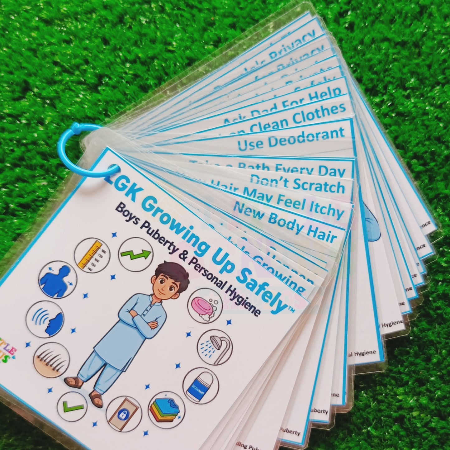 LGK Growing Up Safely™ Puberty Education| Boys & Girls Menstrual Independence Visual Cards for Autism & Special Education