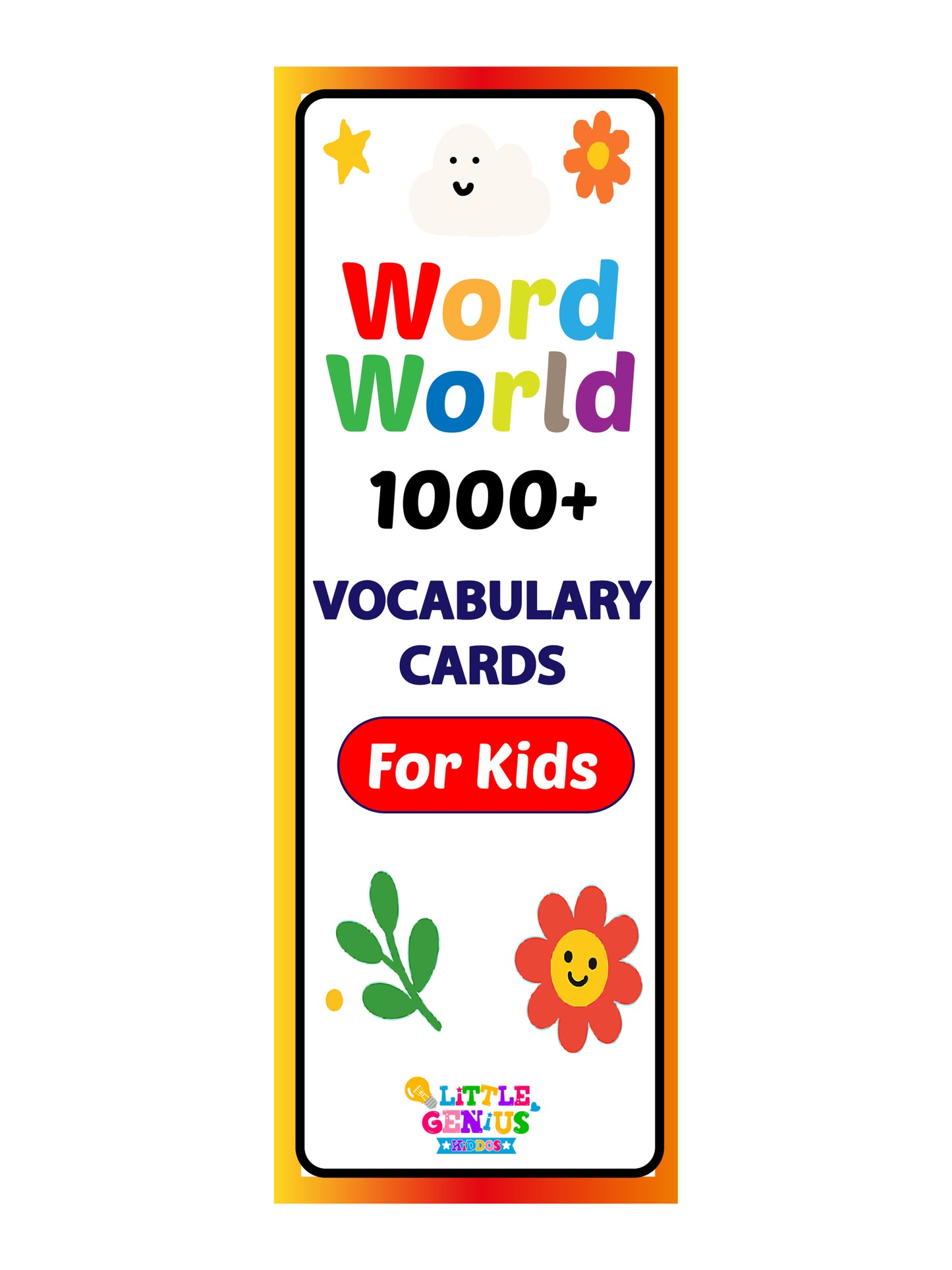 Word World – 1000+ Vocabulary Cards for Kids Flashcards