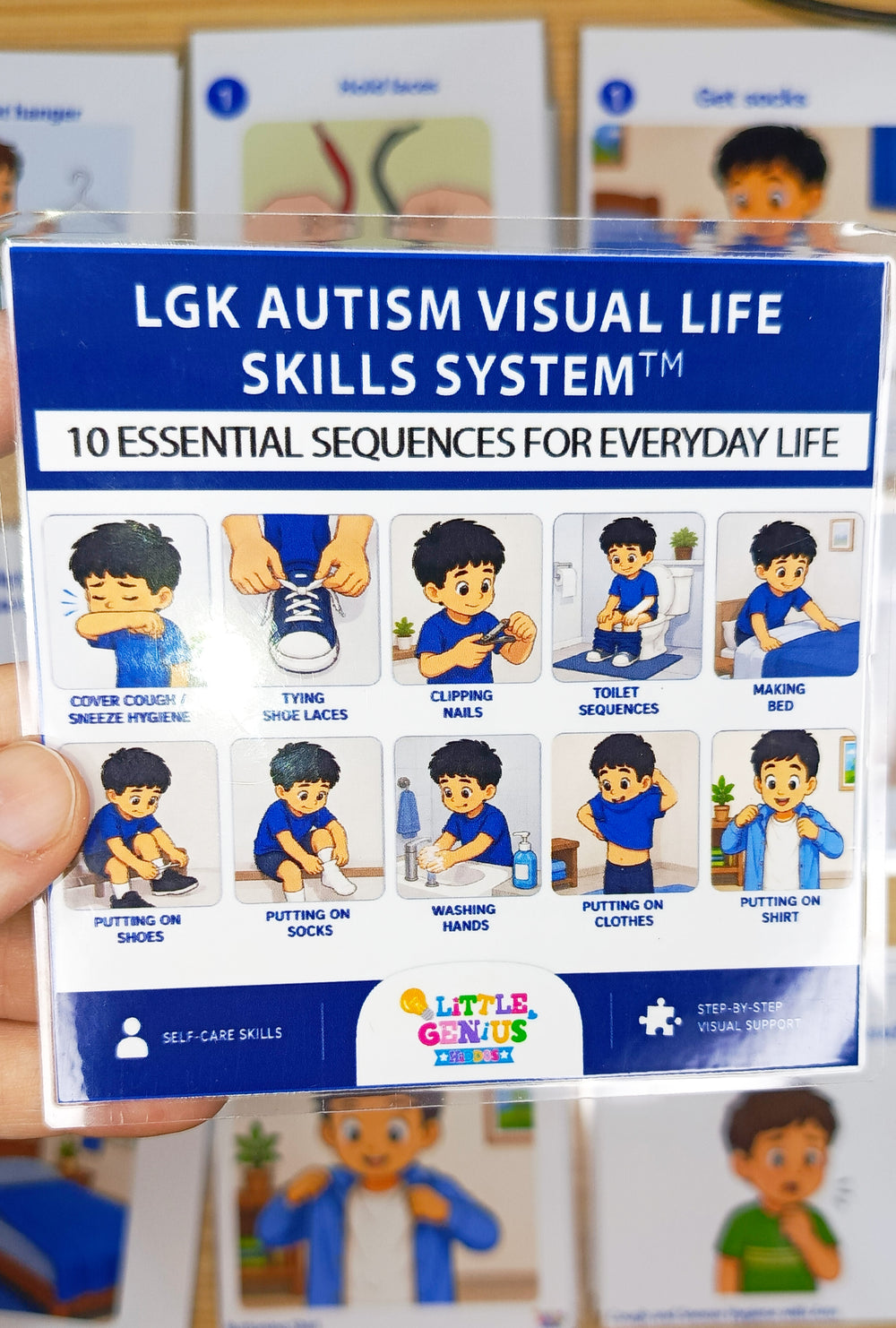 LGK Autism Visual Life Skills System™ | Visual Schedule, Sequencing Activities & Life Skills Flashcards for Autism, ADHD & Special Education ABLLS-R