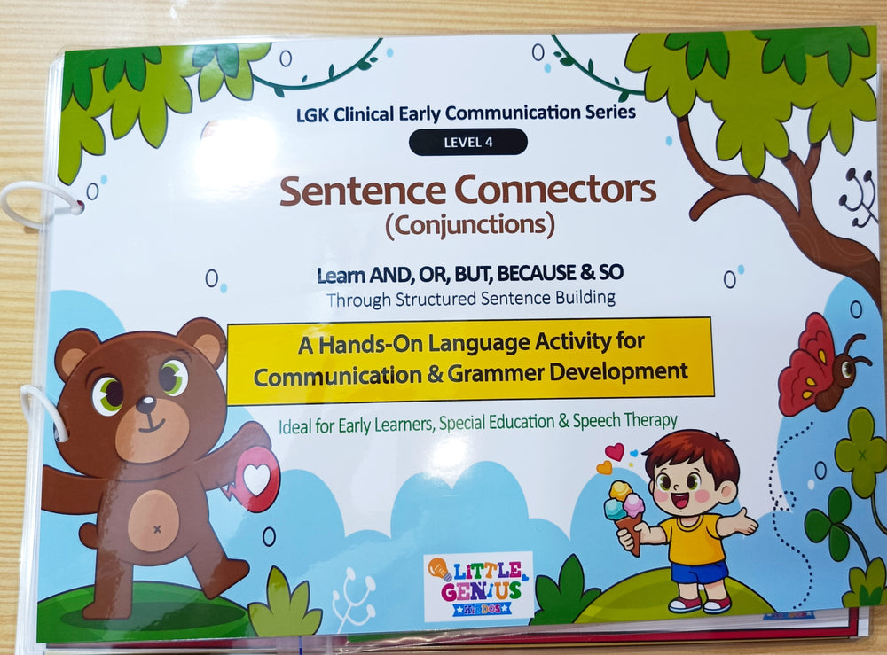 LGK Level 4 – Sentence Connectors (Conjunctions) Kit | ABLLS-R & VB-MAPP Aligned Language Development Tool