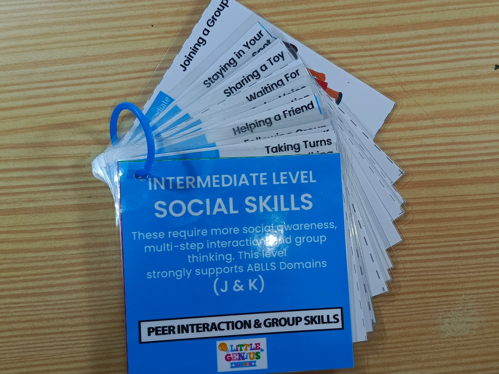 Supports learning areas found in ABLLS-R Domains (H, I, J, K, L) — the essential social foundations every child needs