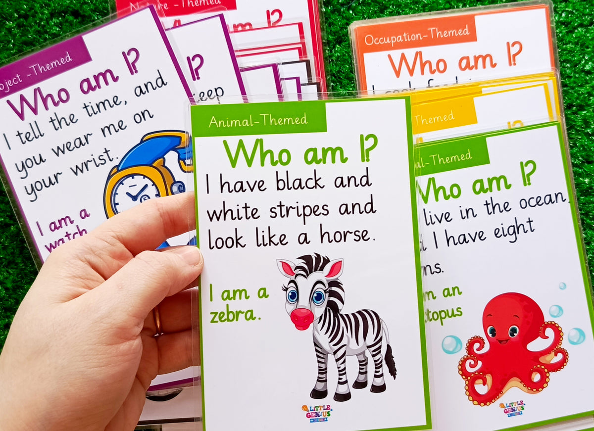 30 Who Am I? Flashcards Game – Guess, Learn &amp; Explore