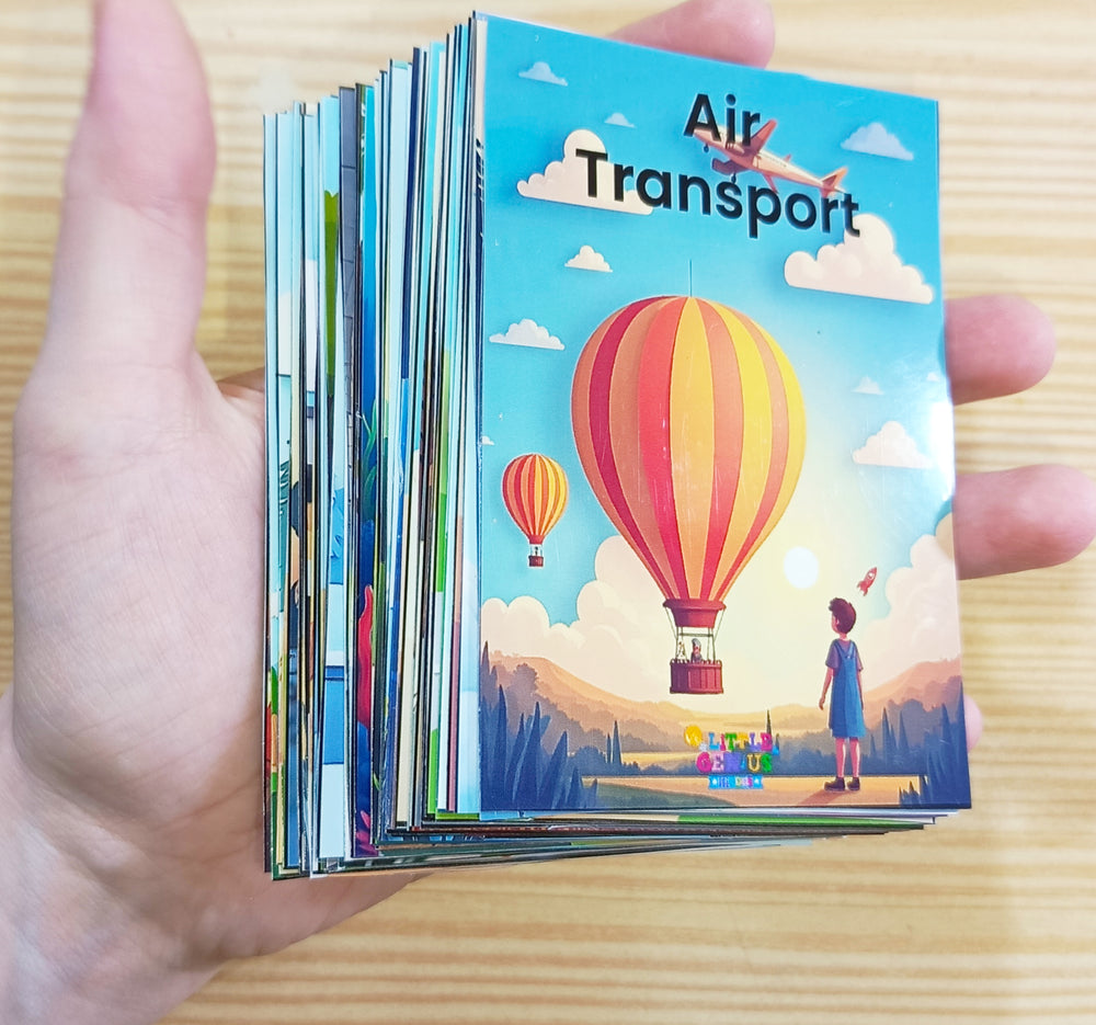 Types of Transportations flashcarde bundle